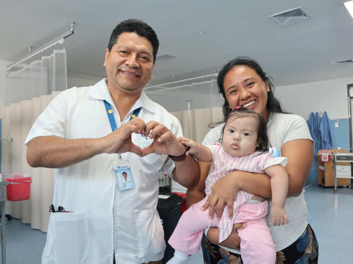 Bebé chiclayana supera enfermedad del corazón tras cirugía de alta complejidad en el INCOR de Essalud